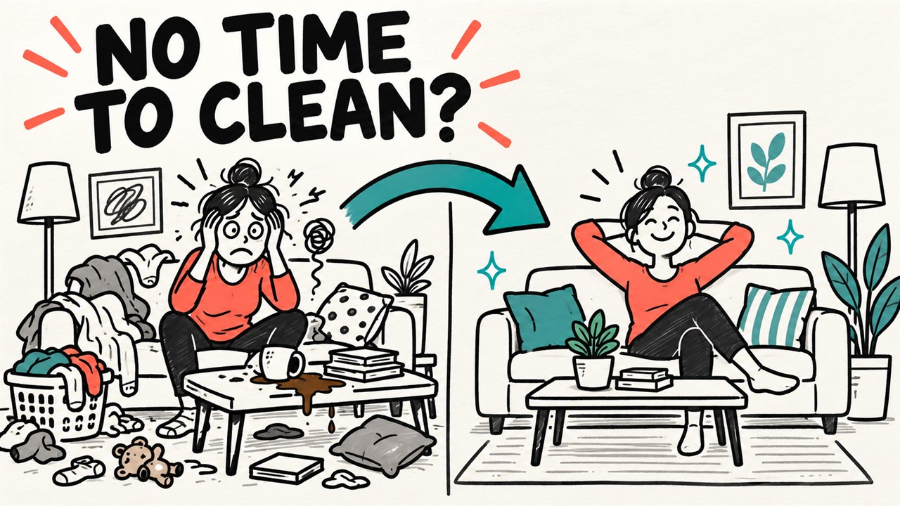Cleaning studio sample cover: No time to clean?